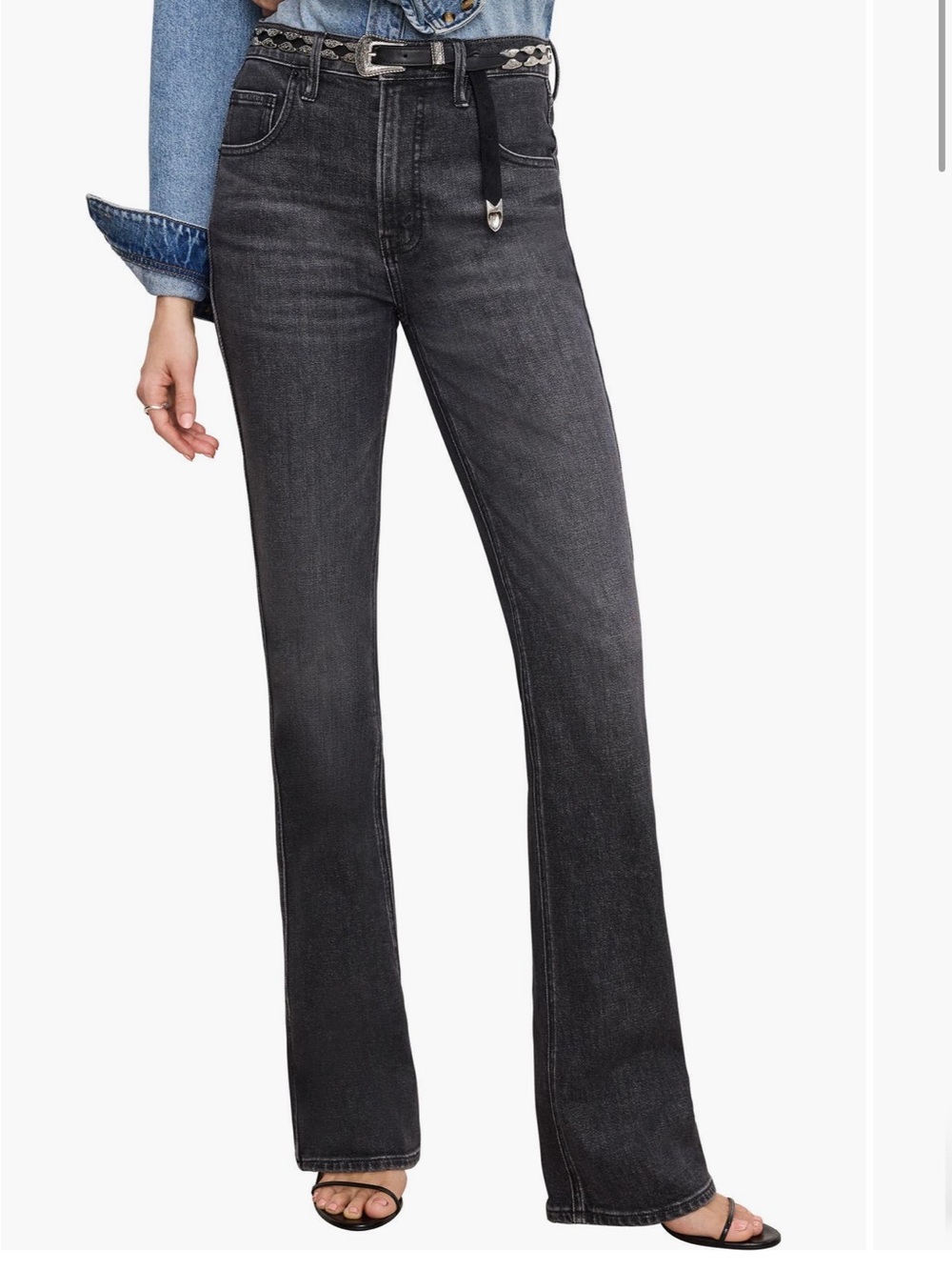 GOOD AMERICAN High-Rise Black Women's Jeans